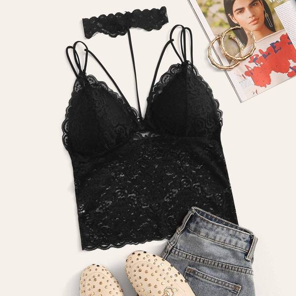 

Criss Cross Lace Cami Top