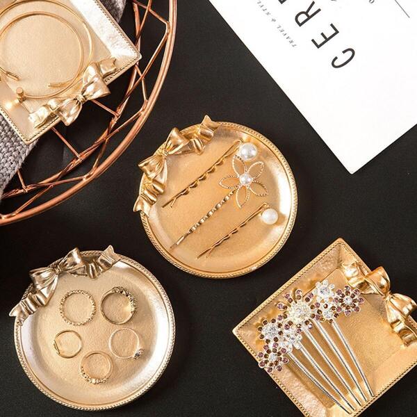 

Geometric Design Jewelry Storage Tray 1pc