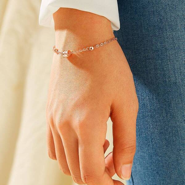 

Ball Decor Chain Bracelet 1pc