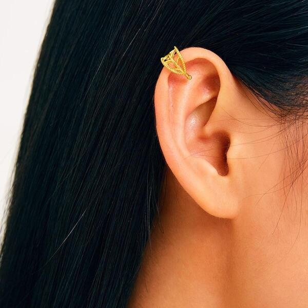

Hollow Leaf Shaped Ear Clip 1pc
