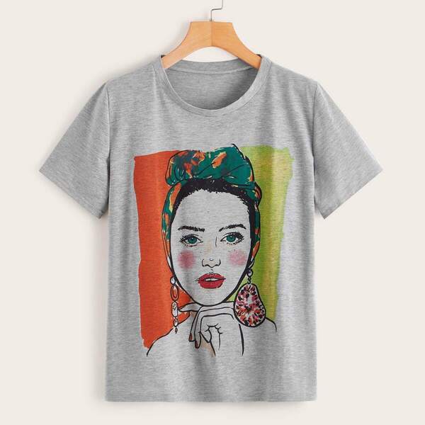 

Figure Print Tee