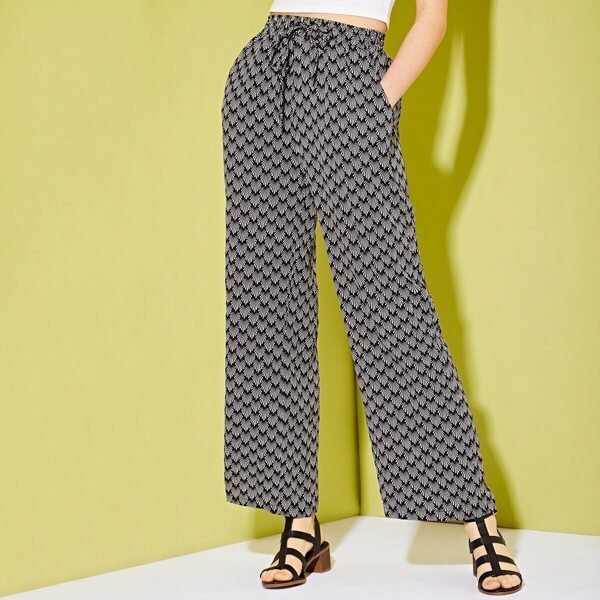 

Geo Print Drawstring Trousers