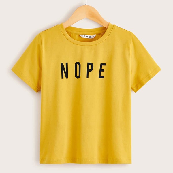 

Boys Letter Print Top
