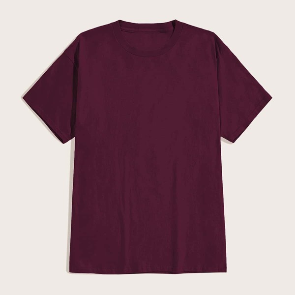 

Men Solid Drop Shoulder Basic Tee