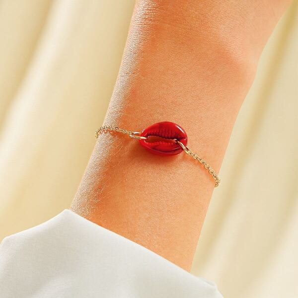 

Shell Decor Chain Bracelet 1pc