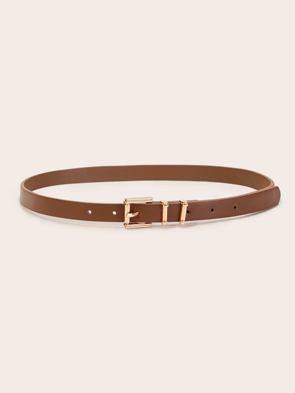 

Metal Buckle Skinny Belt