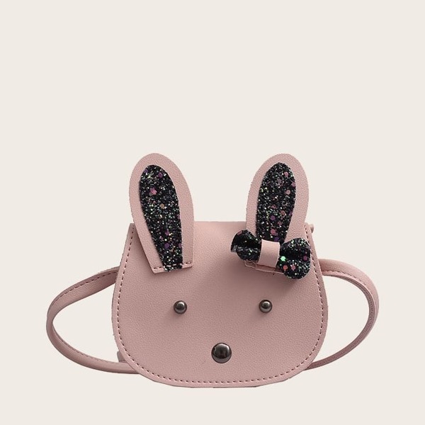 

Girls Glitter Rabbit Design Crossbody Bag
