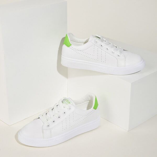 

Lace-up Front Low Top Sneakers