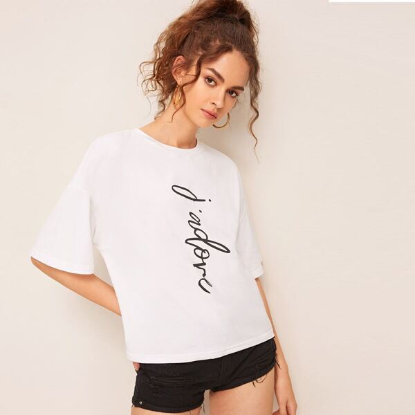 

Letter Print Tee