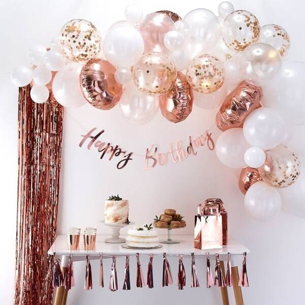 

Sequin Decor Balloon Set 31pcs With Birthday Banner, Multicolor