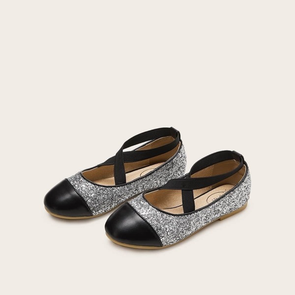 

Girls Glitter Ballet Flats, Multicolor