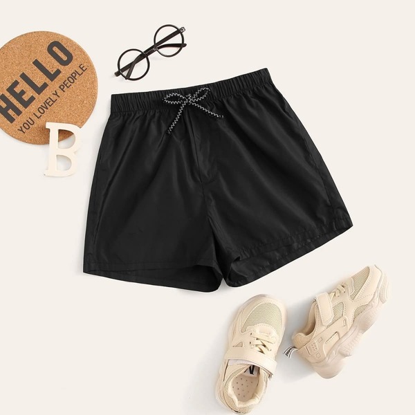 

Girls Tie Waist Track Shorts