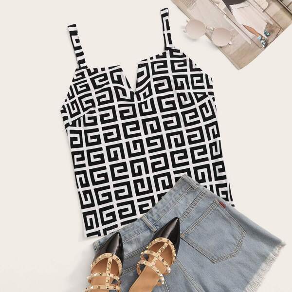 

Plus V-Cut Neck Greek Fret Top