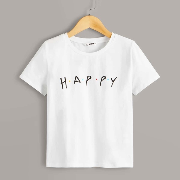 

Boys Letter Print Tee