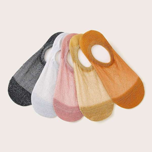 

Glitter Decor Ankle Socks 5pairs