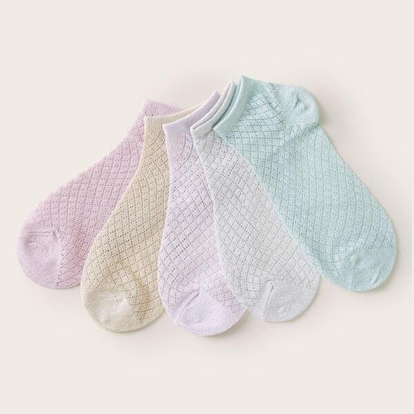 

Solid Ankle Socks 5pairs