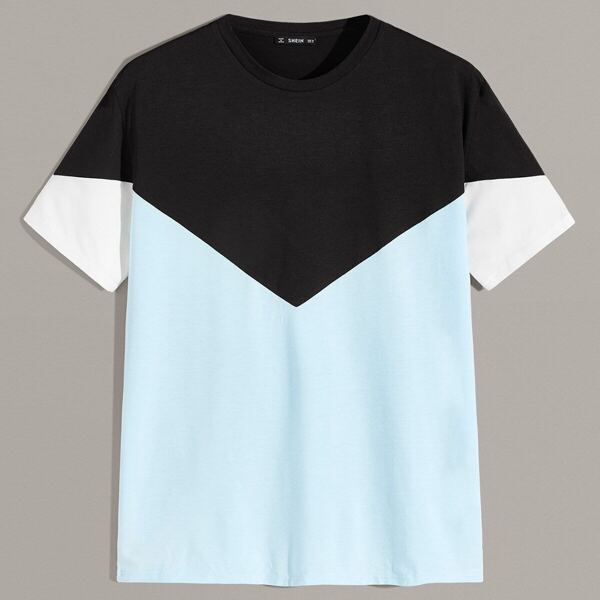 

Men Colorblock Short Sleeve Tee