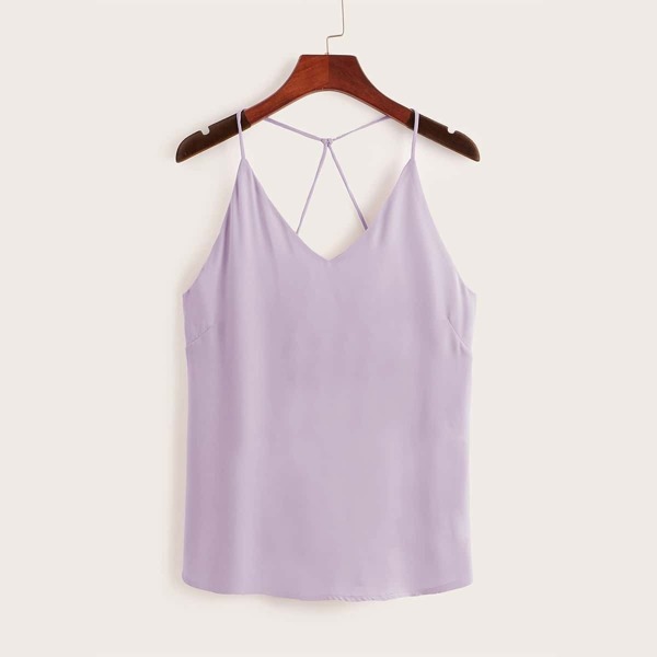 

Criss Cross Solid Cami Top