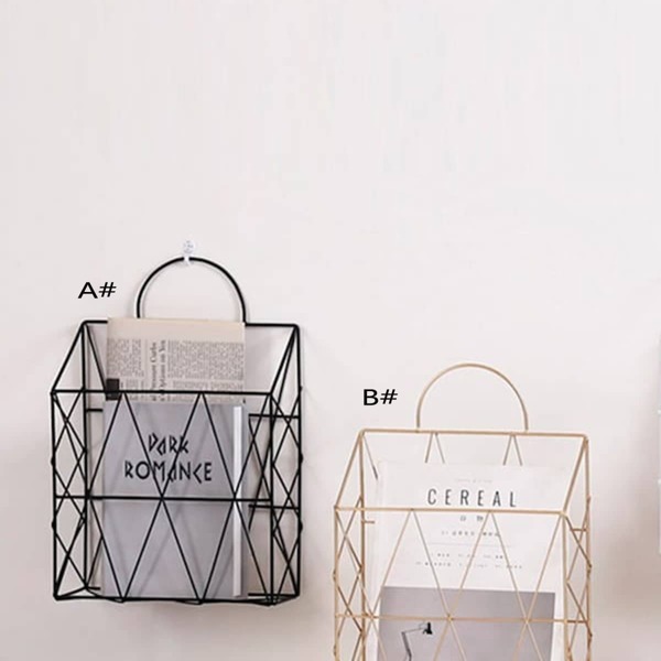 

Iron Line Wall Hanging Storage Basket 1pc, Multicolor