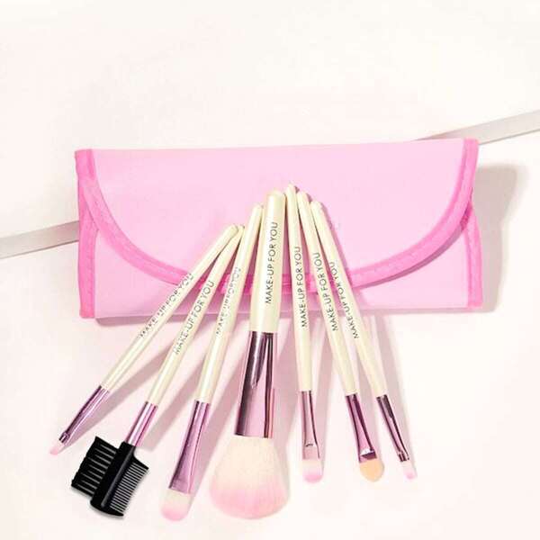 

Makeup Brush Set 7pcs With Pouch, Multicolor