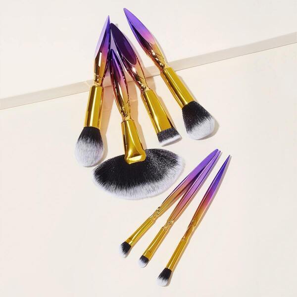 

Ombre Handle Duo-fiber Makeup Brush 7pcs