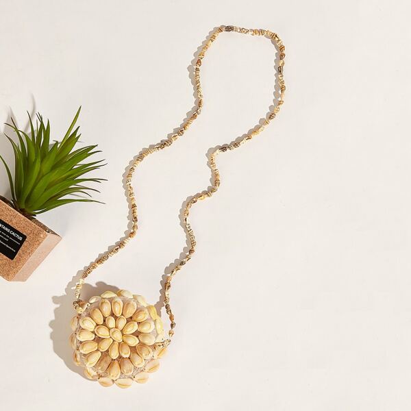 

Shell Decor Crossbody Bag