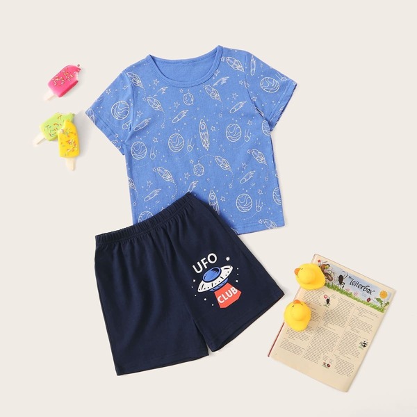 

Toddler Boys Galaxy Print Pajama Set, Multicolor
