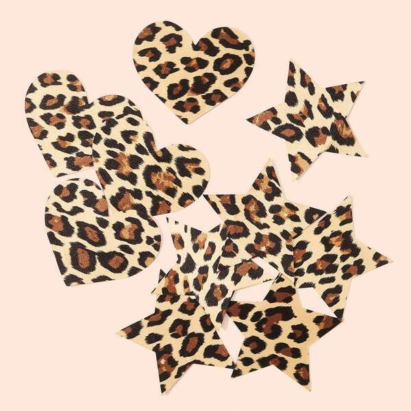 

Leopard Geo Shaped Nipple Cover 5pairs