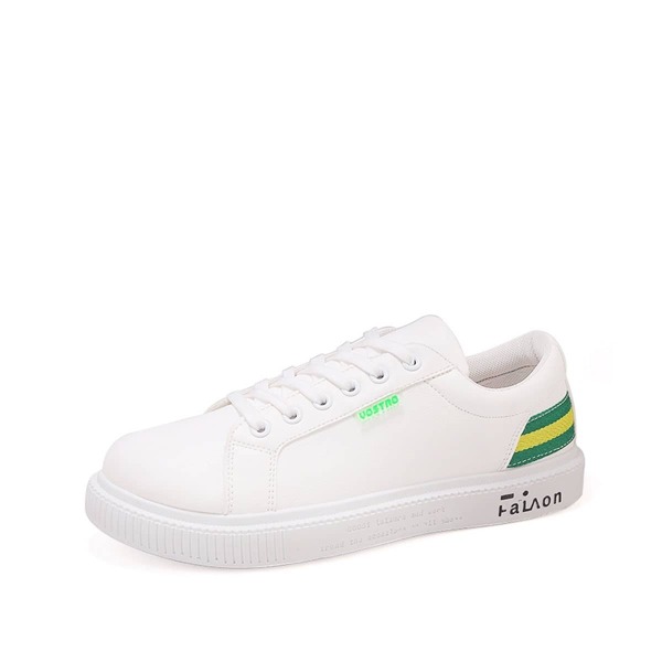 

Men Lace-up Front Low Top Sneakers, White