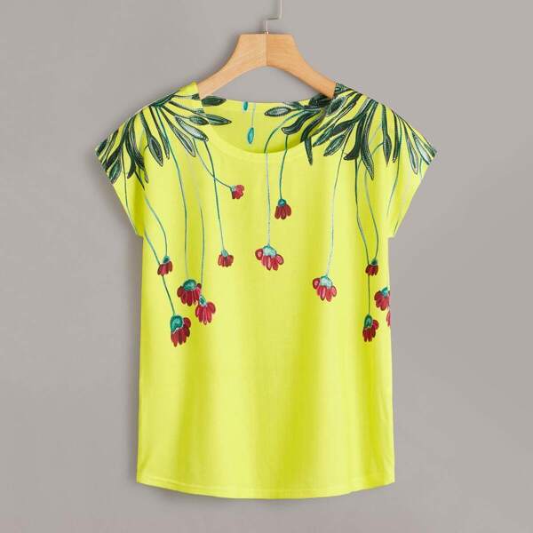 

Floral Print Tee
