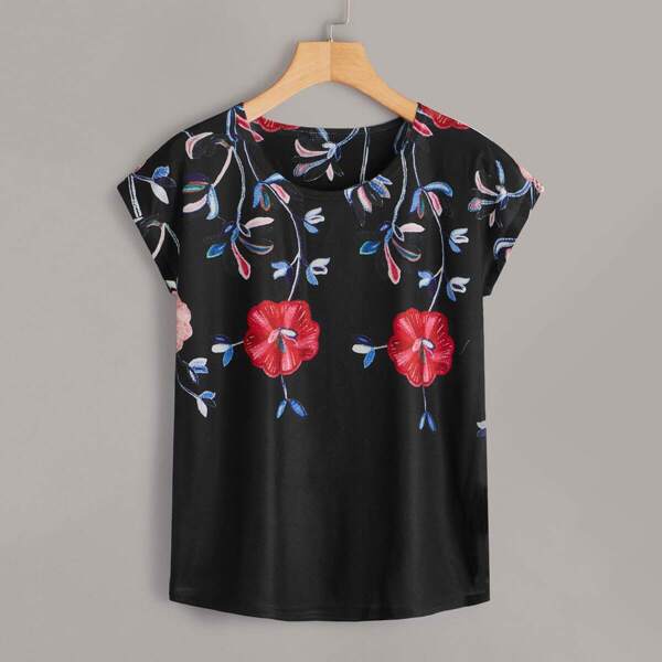 

Floral Print Tee