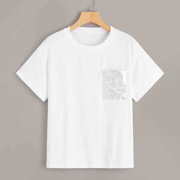 

Contrast Pocket Solid Tee
