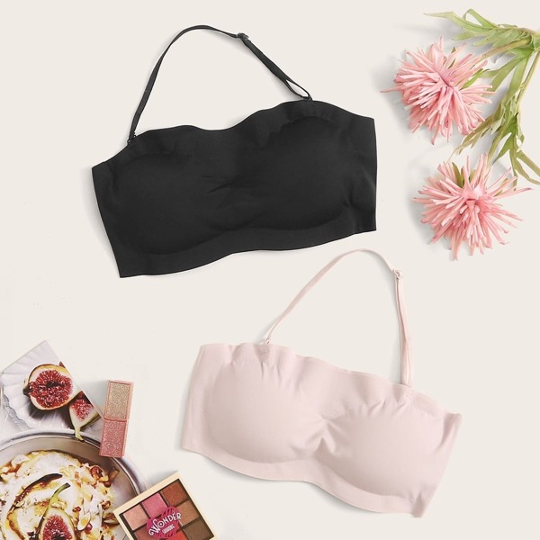 

Cut-out Back Bra Set 2pack