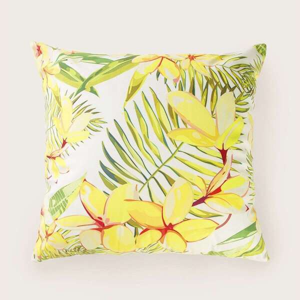 

Flower & Leaf Print Cushion Cover