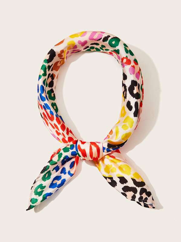 

Leopard Pattern Bandana, Multicolor