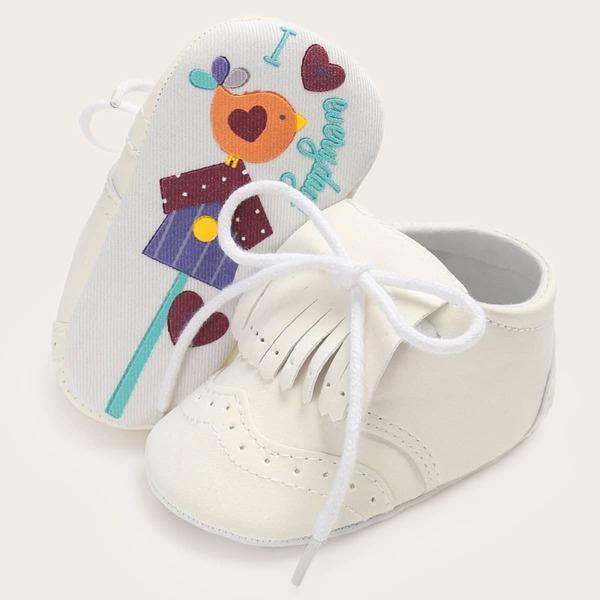 

Baby Girls Fringe Decor Flats