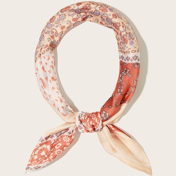 

Paisley Satin Bandana, Multicolor