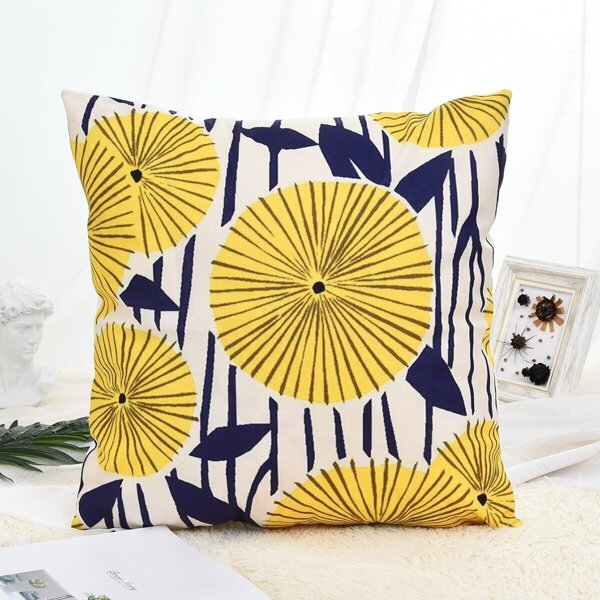 

Flower Print Cushion Cover