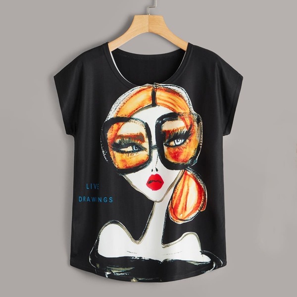 

Figure Print Tee