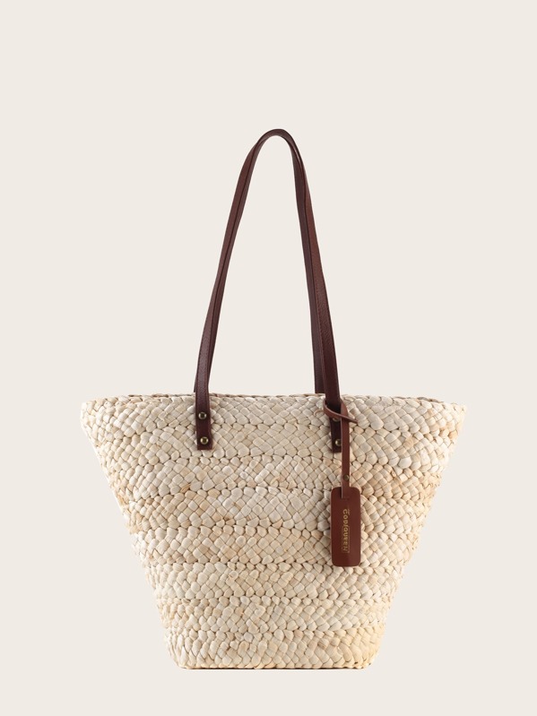 

Woven Winged Tote Bag, null