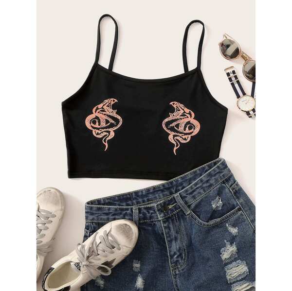 

Snake Print Cami Top