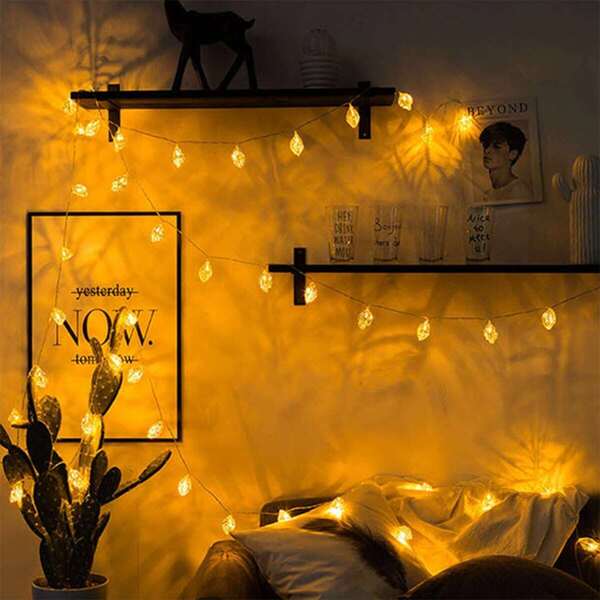 

10pcs Leaf Shaped Blub String Light