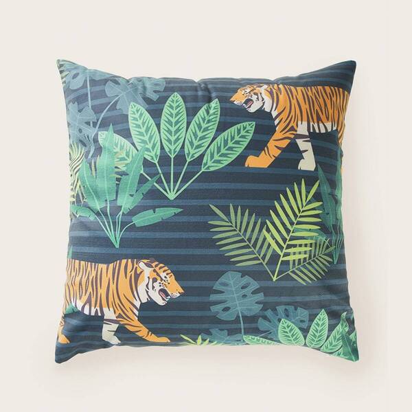 

Leopard & Plant Print Cushion Cover
