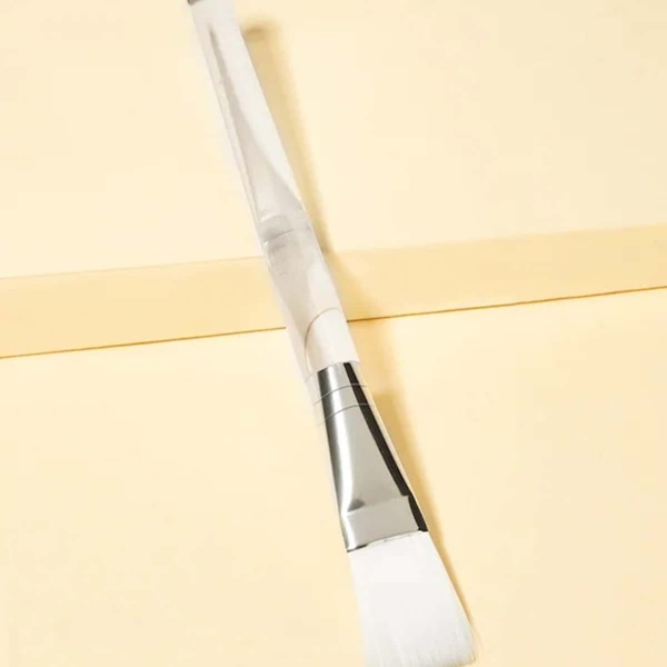 

Clear Handle Facial Sheet Brush, Silver