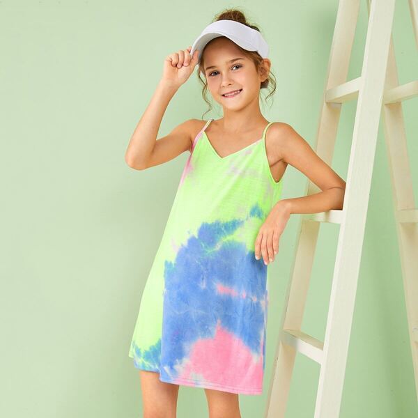 

Girls Tie Dye Slip Dress, Multicolor