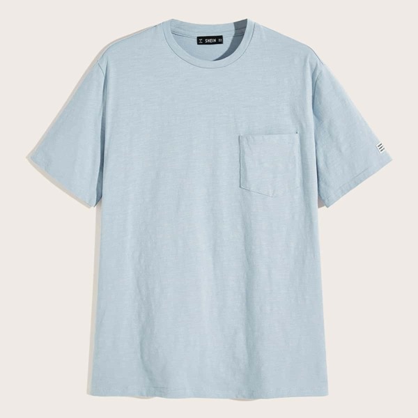 

Men Solid Pocket Patch Tee