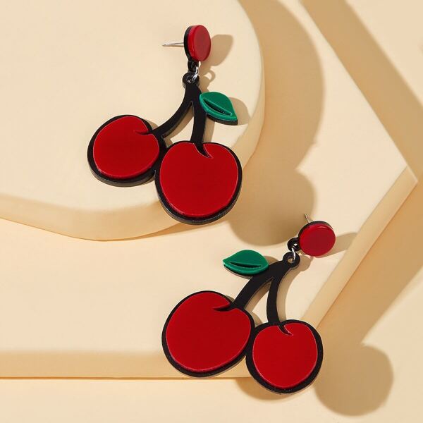 

Cherry Shaped Earrings 1pair