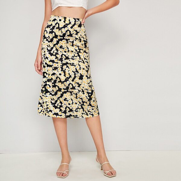 

Floral Print Pencil Skirt
