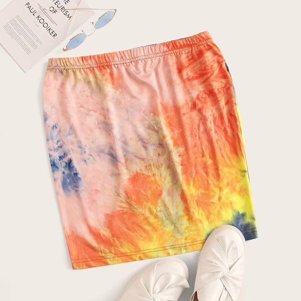 

Tie Dye Skinny Skirt