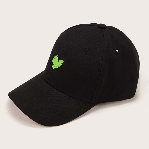 

Neon Green Heart Embroidery Baseball Cap